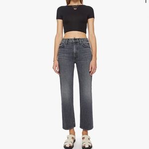NWT MOTHER JEANS THE RAMBLER ZIP FLOOD